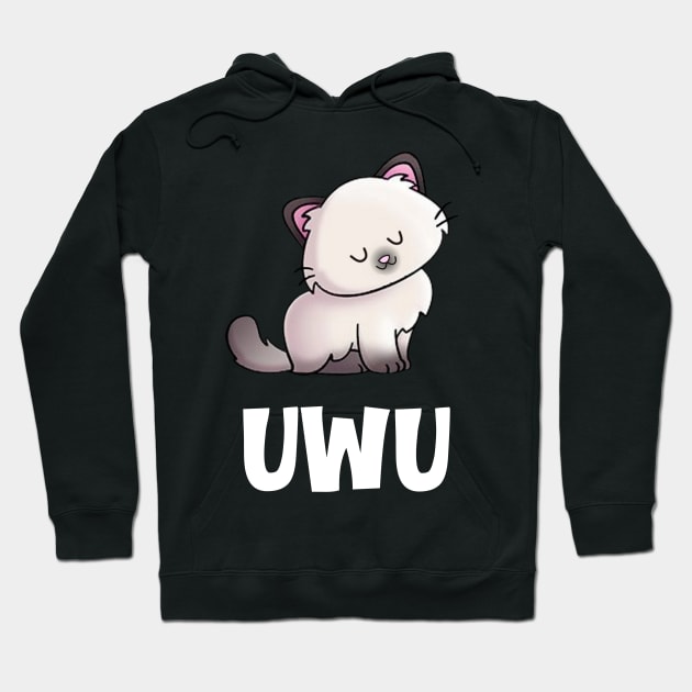 uWu Kawaii Kitty Hoodie by CeeGunn